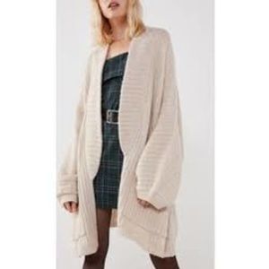 Urban Outfitters Slouchy Creme Cardigan
